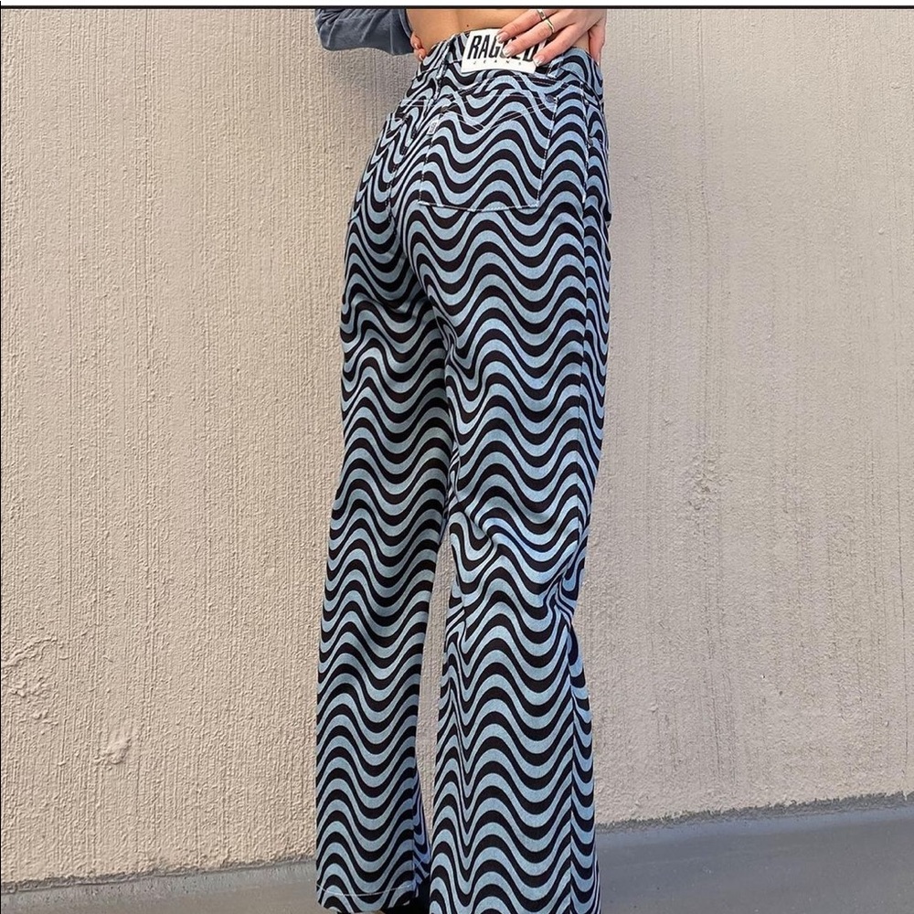 Ragged Priest Wave Jeans in blue/black